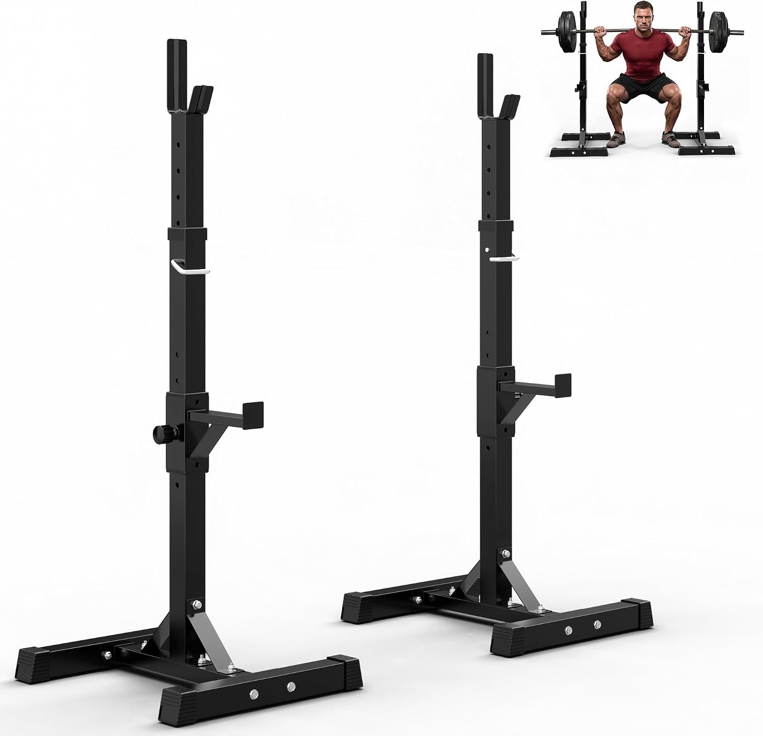 Adjustable Dumbbells - Adjustable Squat Rack Stands for Home