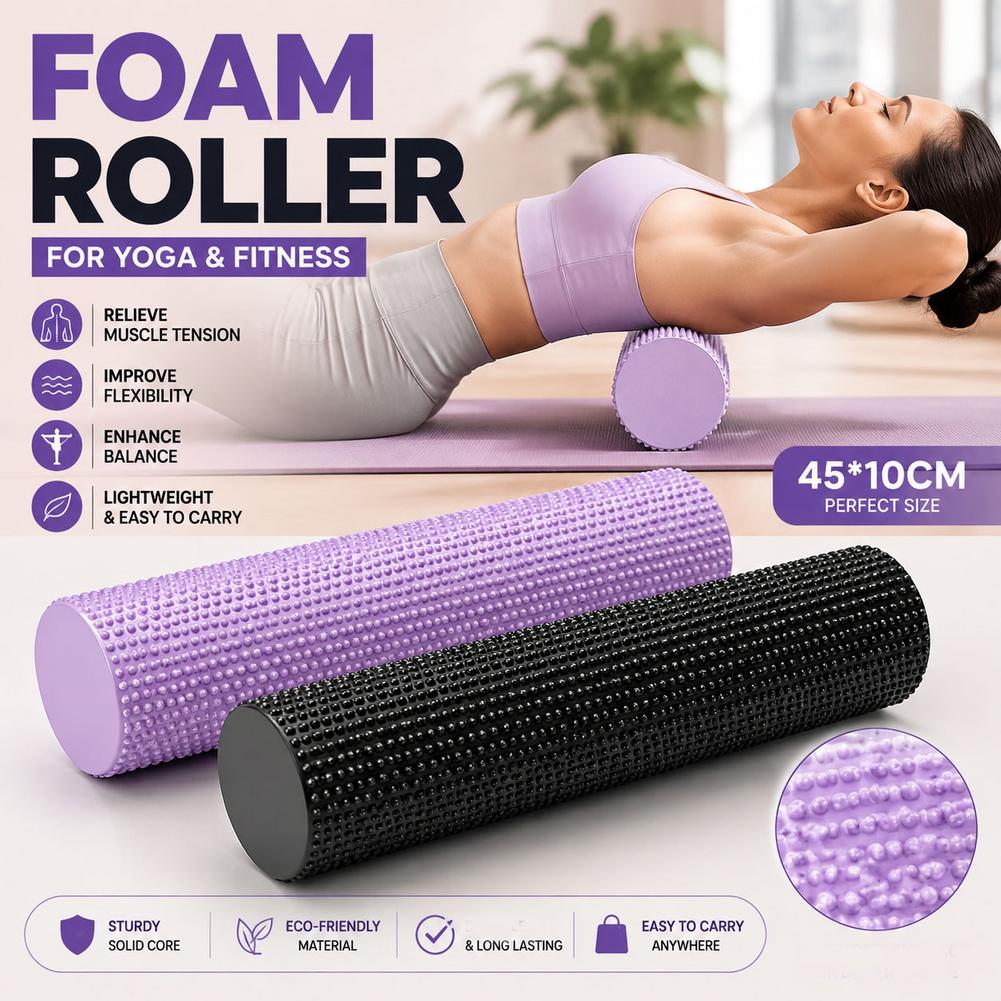 Yoga Foam Roller EVA High Dens - Yoga Fitness Wheel review and price