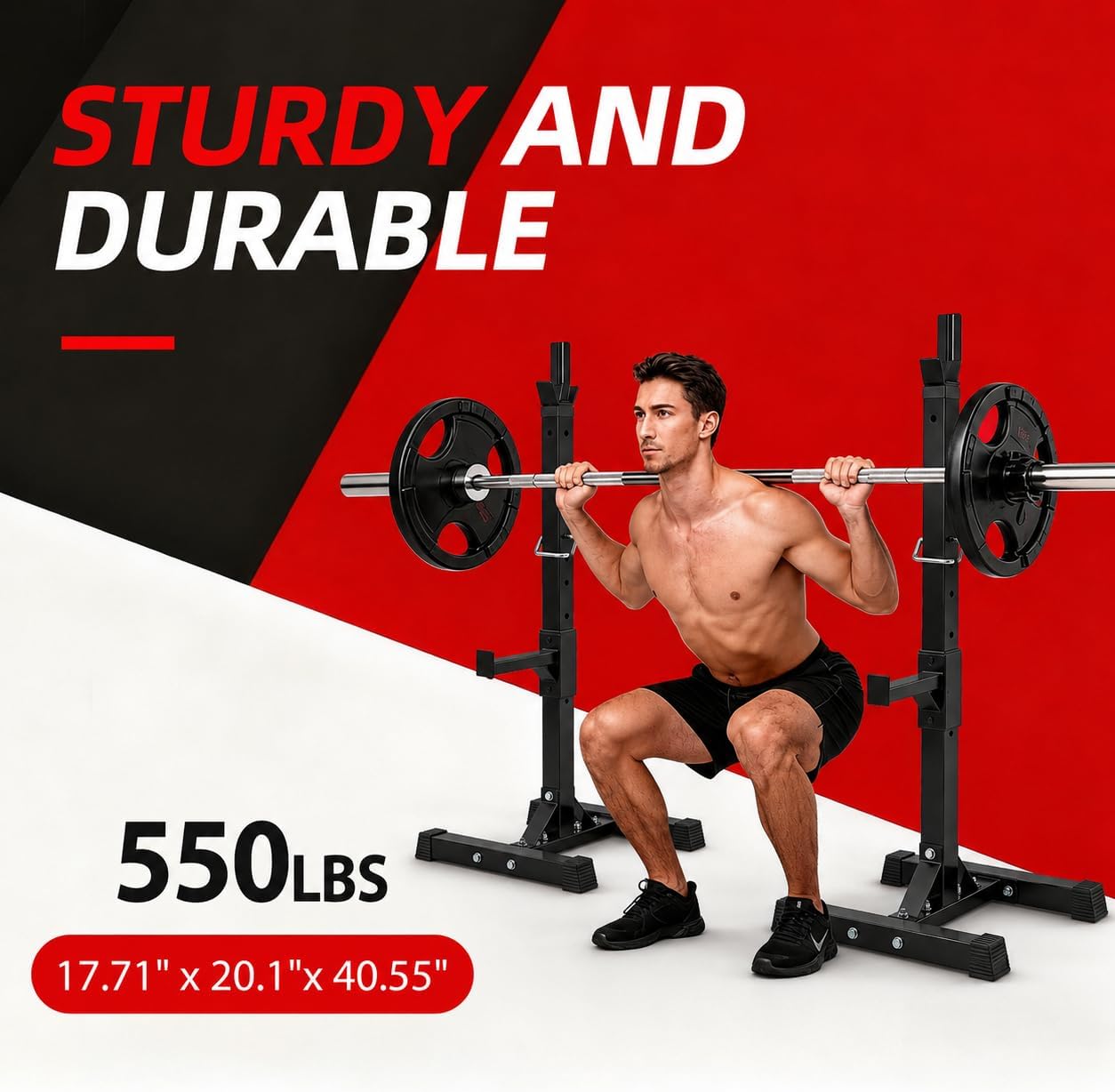 Adjustable Squat Rack Stands f - Adjustable Dumbbells review and price