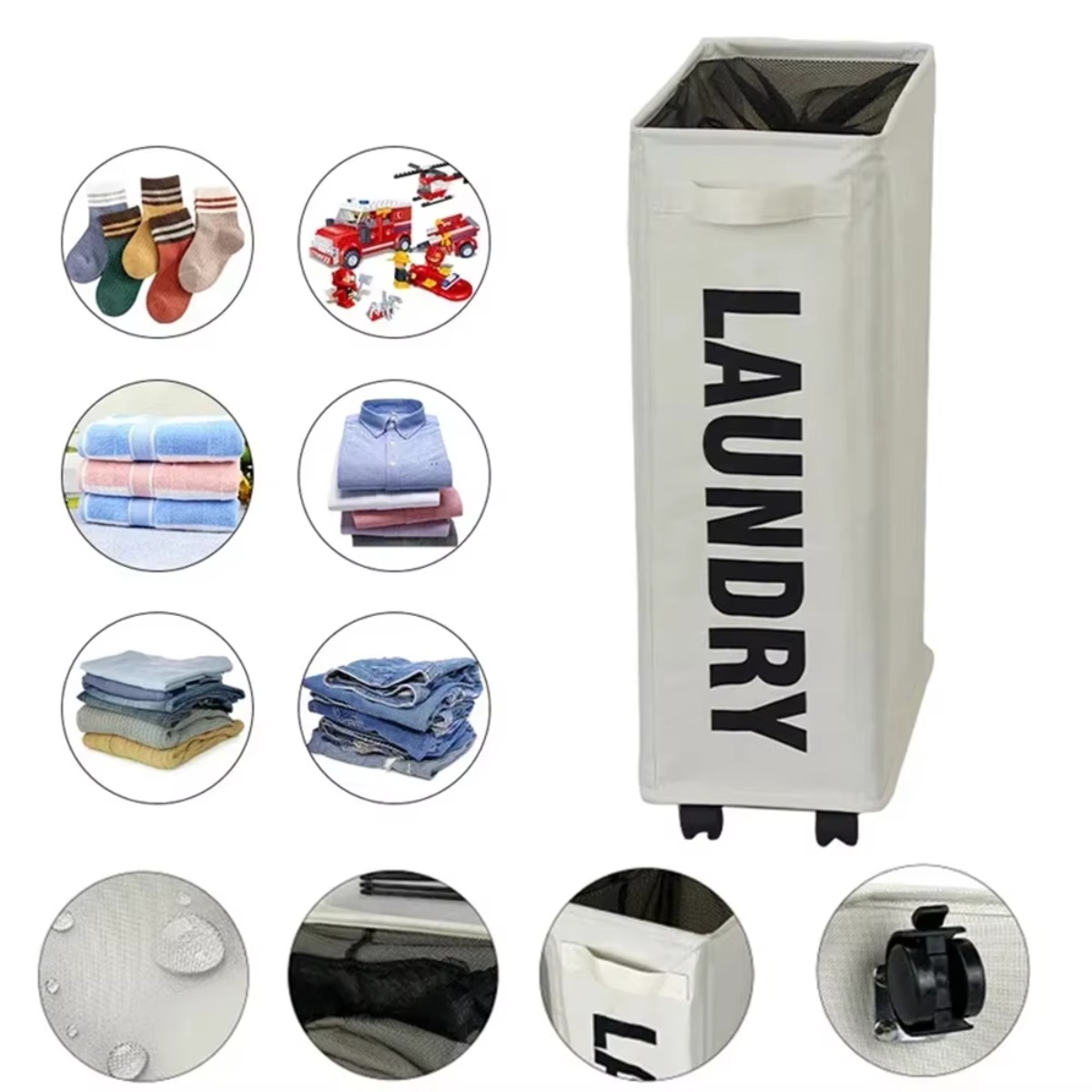 Laundry Basket with Wheels, Fo - Yoga Fitness Wheel review and price