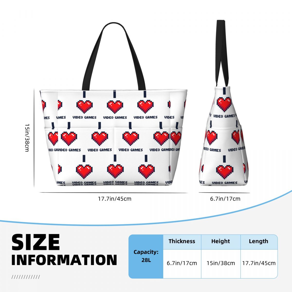 I Heart Video Games Beach Tote - Yoga Fitness Video review and price